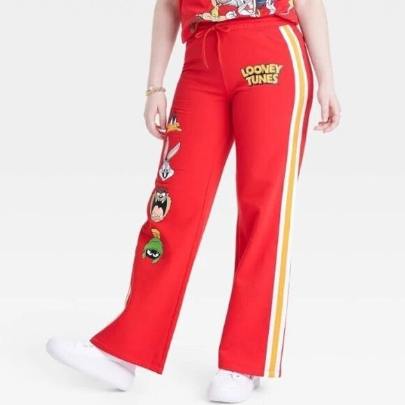 Women's Looney Tunes Graphic Flare Lounge Pants | Small - Picture 8 of 9